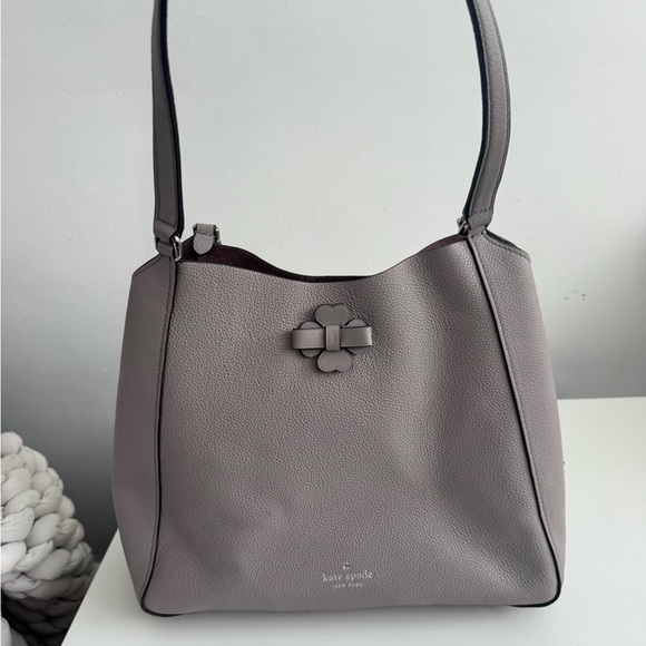 Kate Spade Taupe Leather Shoulder Bag - Picture 6 of 7